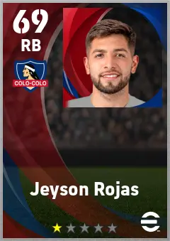 Jeyson Rojas eFootball 2026 player card — 69 OVR RB