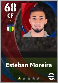Esteban Moreira eFootball 2026 player card — 68 OVR CF