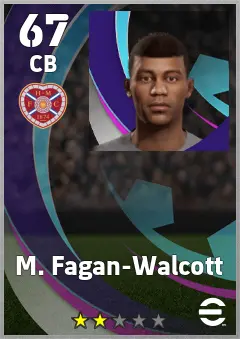 M. Fagan-Walcott eFootball 2026 player card, 67 OVR CB