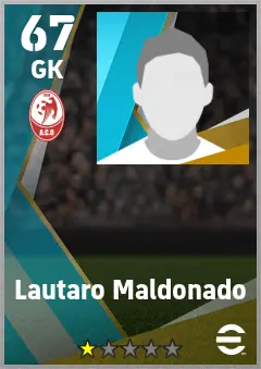 Lautaro Maldonado eFootball 2026 player card — 67 OVR GK