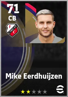 Mike Eerdhuijzen eFootball 2026 player card — 71 OVR CB