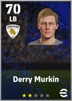 Derry Murkin eFootball 2026 player card — 70 OVR LB