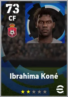 Ibrahima Kone eFootball 2026 player card — 73 OVR CF