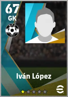 Ivan Lopez eFootball 2026 player card — 67 OVR GK