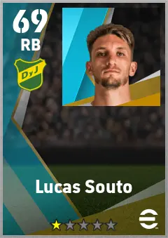Lucas Souto eFootball 2026 player card — 69 OVR RB