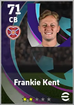 Frankie Kent eFootball 2026 player card — 71 OVR CB