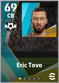 Eric Tovo eFootball 2026 player card — 69 OVR CB