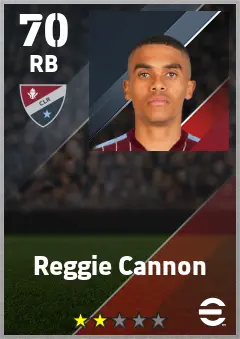 Reggie Cannon eFootball 2026 player card — 70 OVR RB