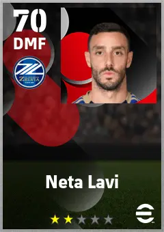 Neta Lavi eFootball 2026 player card — 70 OVR DMF