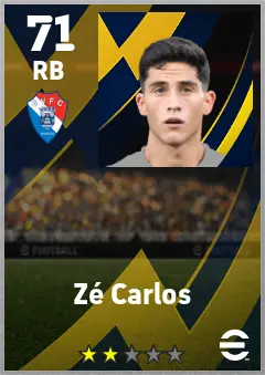 Ze Carlos eFootball 2026 player card — 71 OVR RB