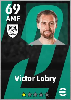 Victor Lobry eFootball 2026 player card — 69 OVR AMF