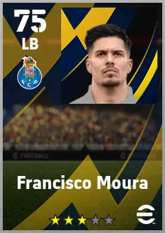 Francisco Moura eFootball 2026 player card — 75 OVR LB
