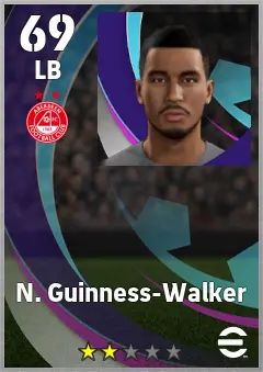 N. Guinness-Walker eFootball 2026 player card, 69 OVR LB
