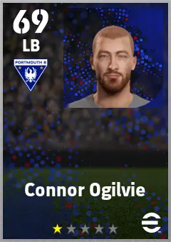 Connor Ogilvie eFootball 2026 player card — 69 OVR LB