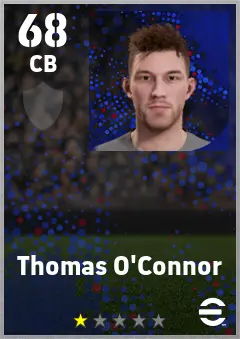 Thomas O Connor eFootball 2026 player card — 68 OVR CB