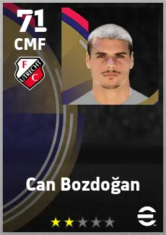 Can Bozdogan eFootball 2026 player card — 71 OVR CMF