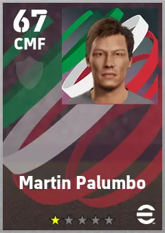 Martin Palumbo eFootball 2026 player card — 67 OVR CMF