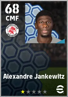 Alexandre Jankewitz eFootball 2026 player card — 68 OVR CMF