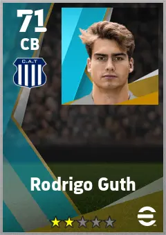 Rodrigo Guth eFootball 2026 player card — 71 OVR CB