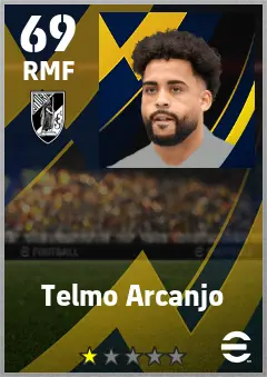 Telmo Arcanjo eFootball 2026 player card — 69 OVR RMF