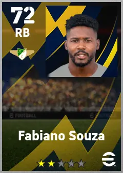 Fabiano Souza eFootball 2026 player card — 72 OVR RB