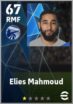 Elies Mahmoud eFootball 2026 player card — 67 OVR RMF