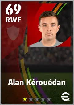 Alan Kerouedan eFootball 2026 player card — 69 OVR RWF