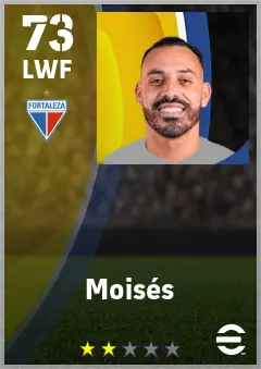 Moises eFootball 2026 player card — 73 OVR LWF