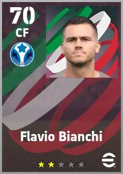 Flavio Bianchi eFootball 2026 player card — 70 OVR CF