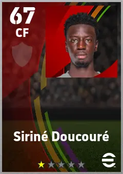 Sirine Doucoure eFootball 2026 player card — 67 OVR CF