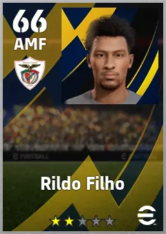 Rildo Filho eFootball 2026 player card, 66 OVR AMF