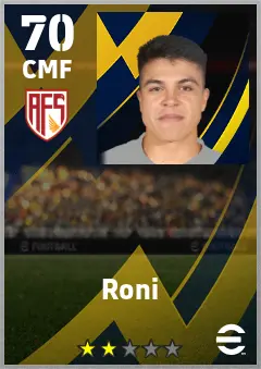 Roni eFootball 2026 player card — 70 OVR CMF