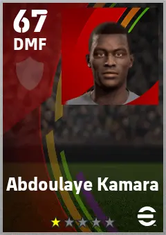 Abdoulaye Kamara eFootball 2026 player card — 67 OVR DMF