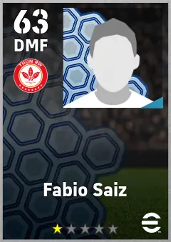 Fabio Saiz eFootball 2026 player card, 63 OVR DMF