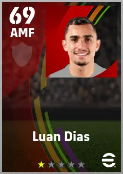 Luan Dias eFootball 2026 player card — 69 OVR AMF