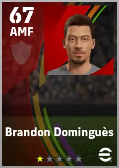 Brandon Domingues eFootball 2026 player card — 67 OVR AMF