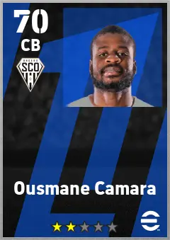 Ousmane Camara eFootball 2026 player card — 70 OVR CB