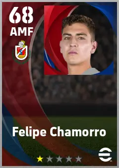 Felipe Chamorro eFootball 2026 player card — 68 OVR AMF