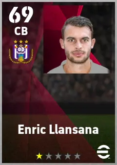 Enric Llansana eFootball 2026 player card — 69 OVR CB
