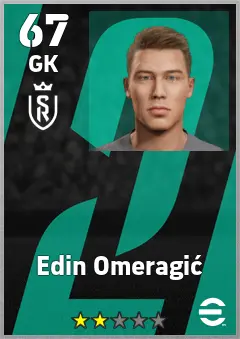 Edin Omeragic eFootball 2026 player card, 67 OVR GK