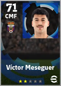 Victor Meseguer eFootball 2026 player card — 71 OVR CMF