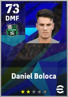 Daniel Boloca eFootball 2026 player card — 73 OVR DMF