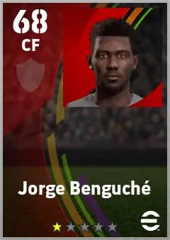 Jorge Benguche eFootball 2026 player card — 68 OVR CF
