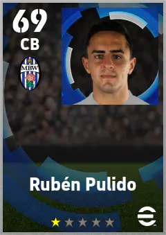 Ruben Pulido eFootball 2026 player card — 69 OVR CB