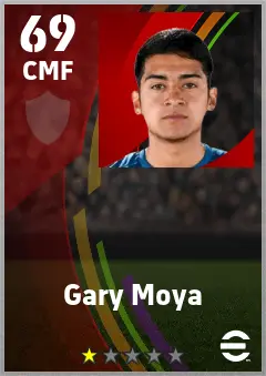 Gary Moya eFootball 2026 player card — 69 OVR CMF