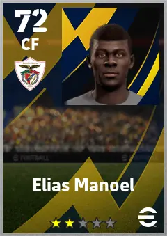 Elias Manoel eFootball 2026 player card — 72 OVR CF
