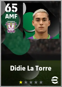 Didie La Torre eFootball 2026 player card — 65 OVR AMF
