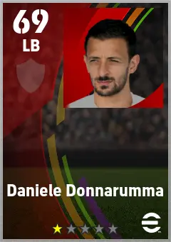 Daniele Donnarumma eFootball 2026 player card — 69 OVR LB