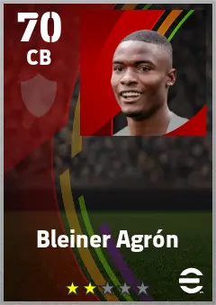 Bleiner Agron eFootball 2026 player card — 70 OVR CB