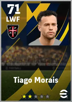 Tiago Morais eFootball 2026 player card — 71 OVR LWF